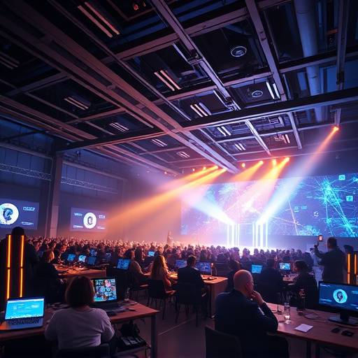 Dynamic live footage of the 'FutureTech Conference', capturing the energy of the event.