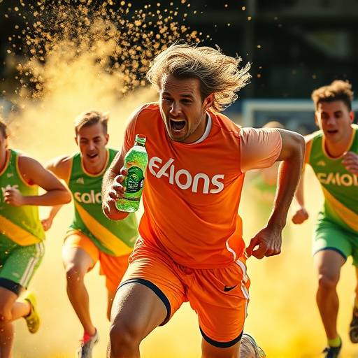 Energetic commercial video for 'AquaBurst' sports drink featuring athletes.