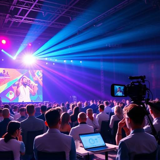 Vibrant scene from the 'Global Innovation Summit' captured through event videography.